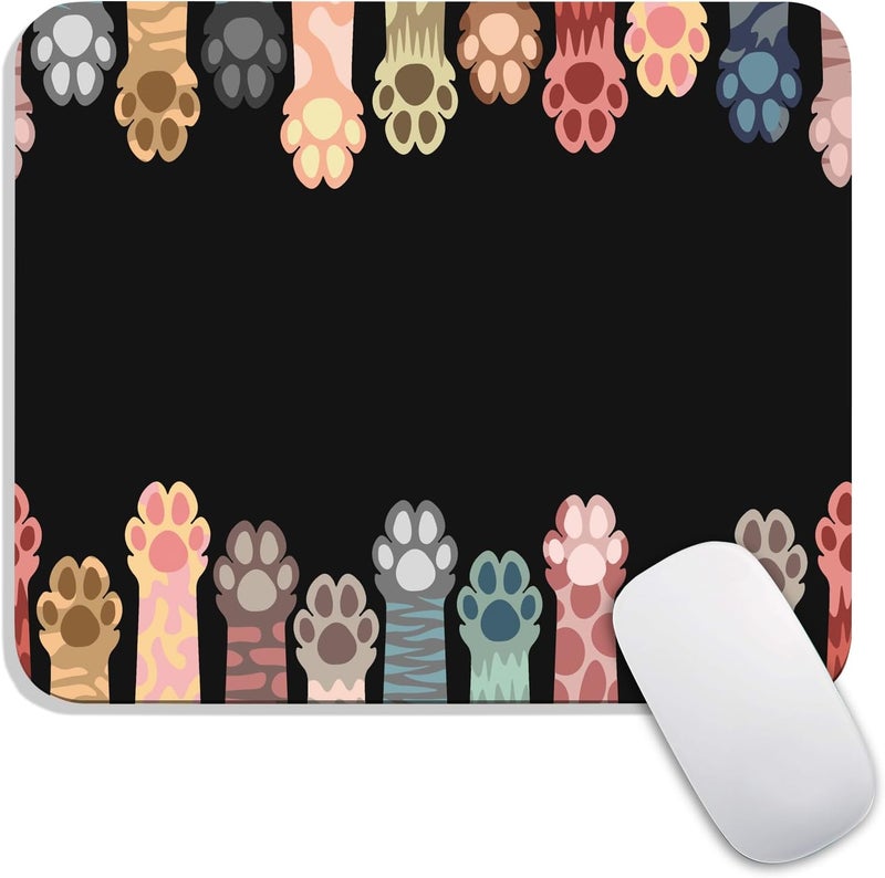 Armanza Square Mouse Pad Cute Cat Claw,Personalized Premium-Textured Custom Mouse Mat Design,Washable Mousepad Cloth,Non-Slip Rubber Base Computer Mouse Pads for Wireless Mouse - Image 1